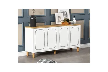 Adrin Konsollbord 150 cm - Ek/Vit - Möbler - Vardagsrum - Soffbord & vardagsrumsbord - Avlastningsbord & konsolbord