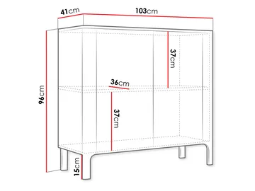 Aggarwal Skänk 103 cm - Förvaring - Förvaringsmöbler - Byrå