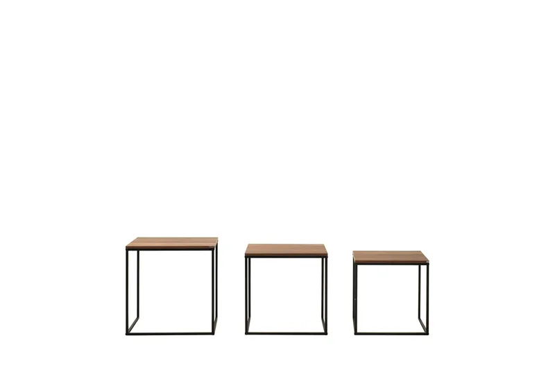 Ajmit Satsbord Brun - Hanah Home - Möbler - Vardagsrum - Soffbord & vardagsrumsbord - Satsbord