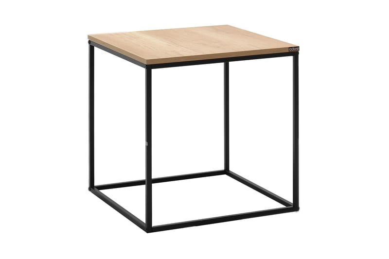 Ajmit Sidobord 50x52 cm Brun/Svart - Hanah Home - Möbler - Vardagsrum - Soffbord & vardagsrumsbord - Sidobord & lampbord