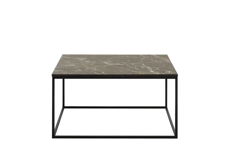 Ajmit Soffbord 80x80 cm Svart, Hanah Home