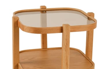 Alaswa Satsbord (2 delar) 50x60x50 cm - Ek - Möbler - Vardagsrum - Soffbord & vardagsrumsbord - Satsbord