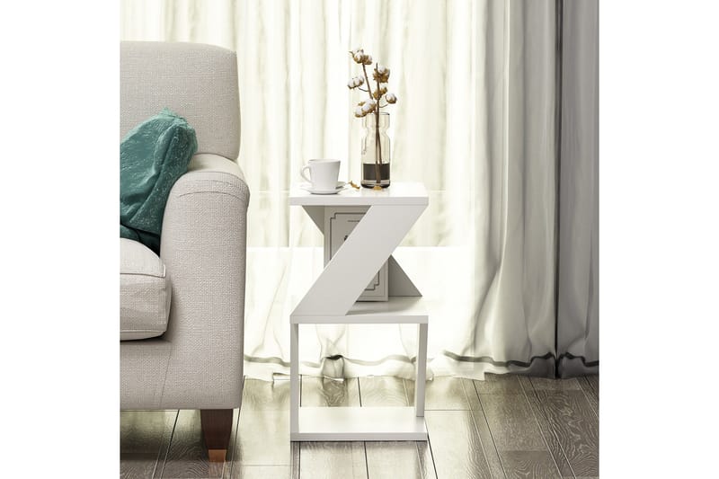 Albeni Sidobord 30 cm - Vit - Möbler - Vardagsrum - Soffbord & vardagsrumsbord - Brickbord