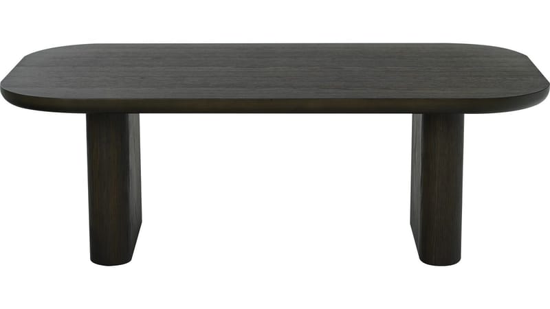 Aldon Rektangulärt Soffbord med Rundade Hörn i Ek - Brun - Möbler - Vardagsrum - Soffbord & vardagsrumsbord - Soffbord