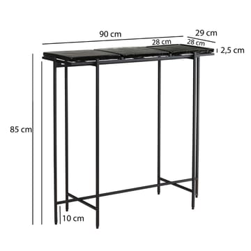 Alena Konsolbord 90 cm - Svart - Möbler - Vardagsrum - Soffbord & vardagsrumsbord - Avlastningsbord & konsolbord