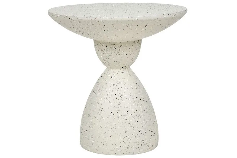 Alezio Soffbord 50 cm Rund, Vit