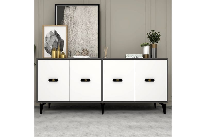 Algeria Konsollbord 180 cm - Antracit/Vit - Möbler - Vardagsrum - Soffbord & vardagsrumsbord - Avlastningsbord & konsolbord