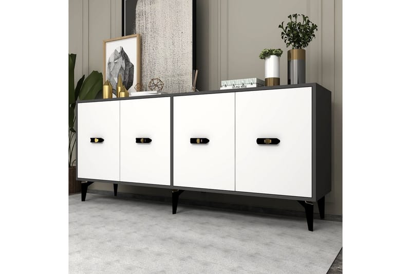 Algeria Konsollbord 180 cm - Antracit/Vit - Möbler - Vardagsrum - Soffbord & vardagsrumsbord - Avlastningsbord & konsolbord