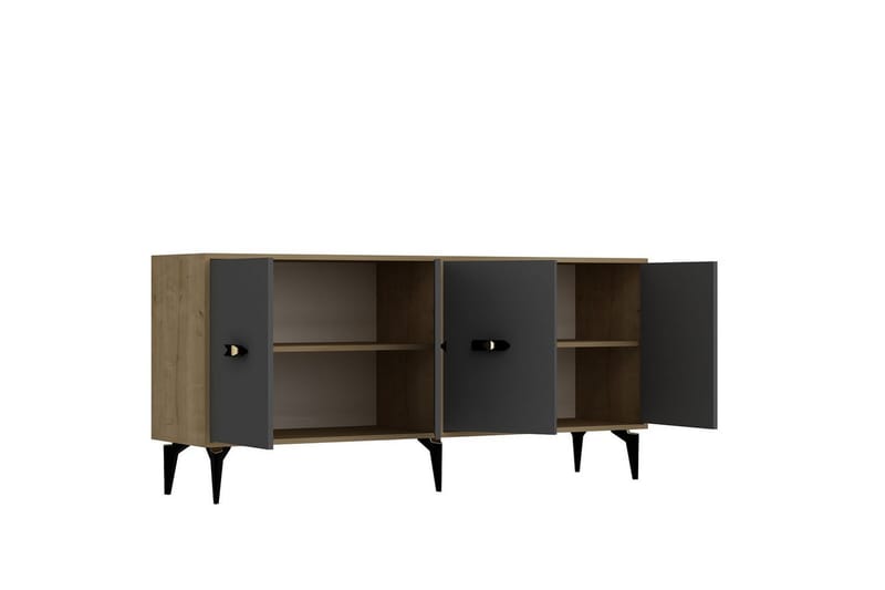 Algeria Konsollbord 180 cm - Ek/Antracit - Möbler - Vardagsrum - Soffbord & vardagsrumsbord - Avlastningsbord & konsolbord