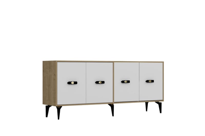 Algeria Konsollbord 180 cm - Ek/Vit - Möbler - Vardagsrum - Soffbord & vardagsrumsbord - Avlastningsbord & konsolbord