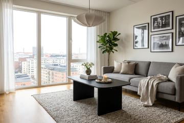 Alma Soffbord Rektangulär 120 cm i trä - Svartlaserad ek - Möbler - Vardagsrum - Soffbord & vardagsrumsbord - Soffbord