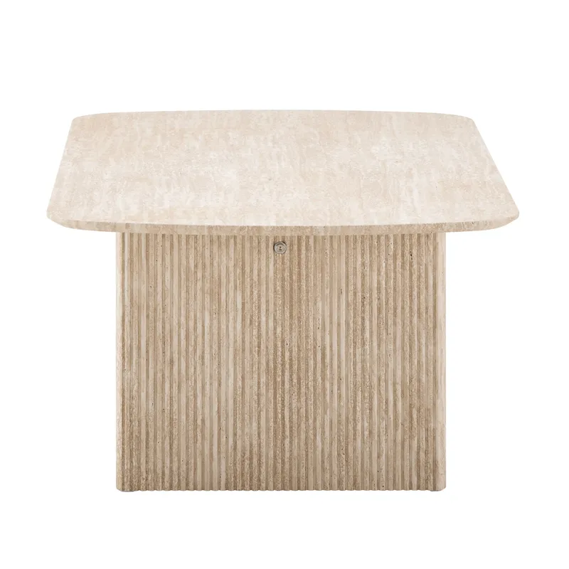 Alma Soffbord Rektangulär 120 cm i trä - Travertin - Möbler - Vardagsrum - Soffbord & vardagsrumsbord - Soffbord