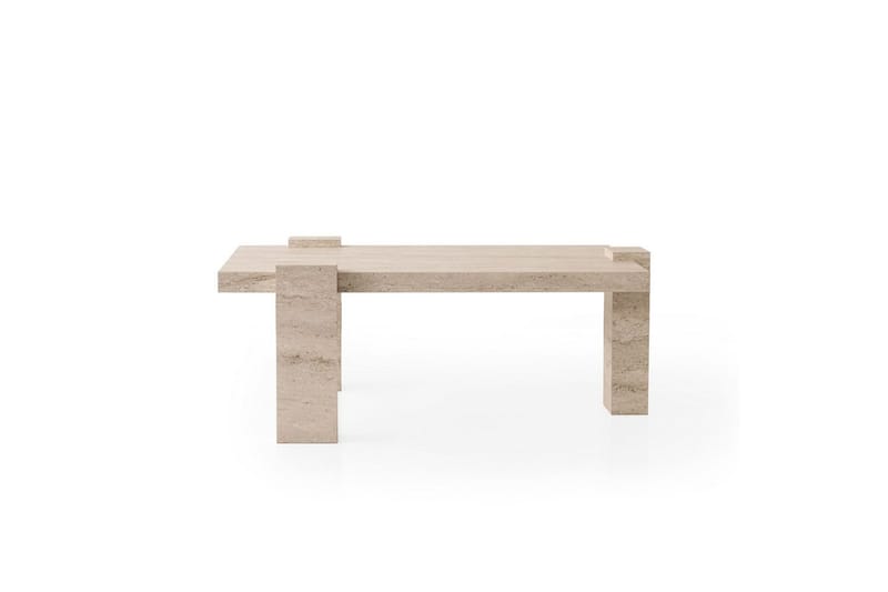 Almasi Soffbord 110 cm - Travertine - Möbler - Vardagsrum - Soffbord & vardagsrumsbord - Soffbord