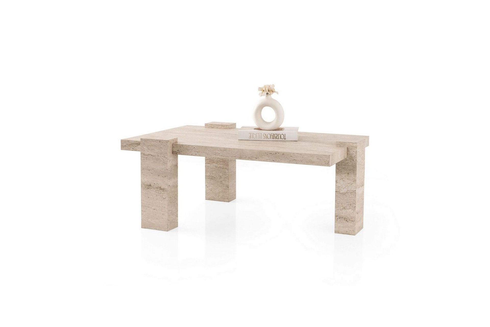 Almasi Soffbord 110 cm - Travertine