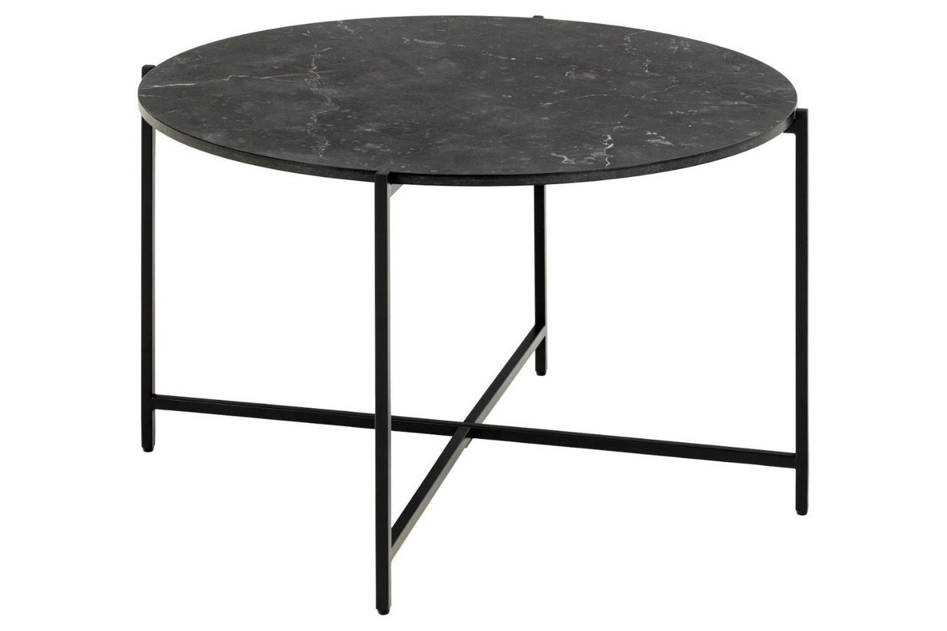 almina soffbord 70 cm - svart