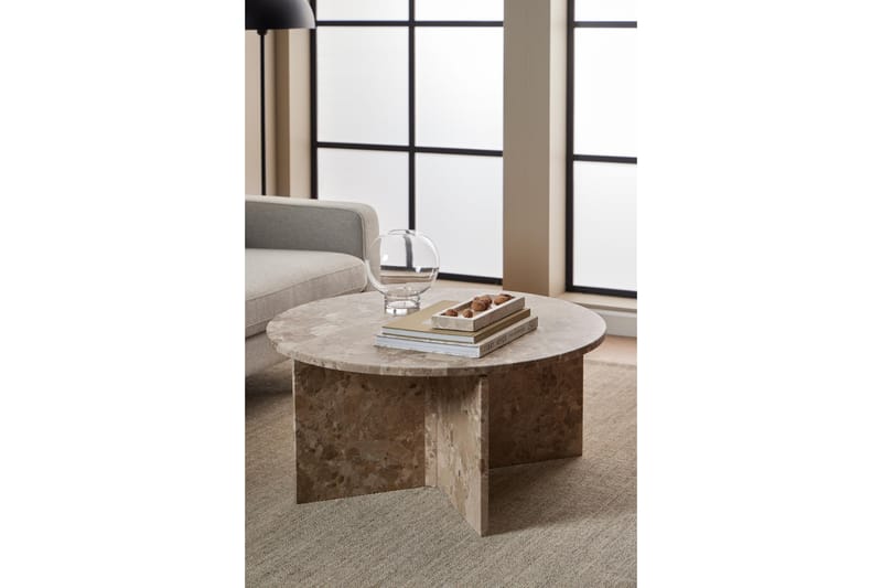 Alruba Soffbord 90 cm - Brun - Möbler - Vardagsrum - Soffbord & vardagsrumsbord - Soffbord