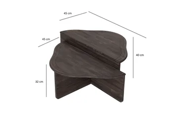 Altopiano Soffbord 90 cm - Antracit - Möbler - Vardagsrum - Soffbord & vardagsrumsbord - Satsbord