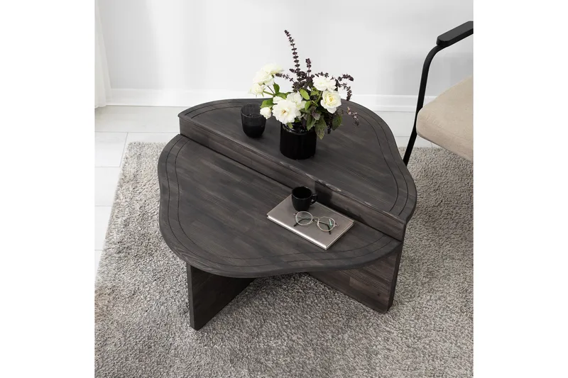 Altopiano Soffbord 90 cm - Antracit - Möbler - Vardagsrum - Soffbord & vardagsrumsbord - Satsbord