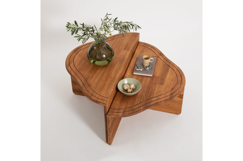 Altopiano Soffbord 90 cm - Brun - Möbler - Vardagsrum - Soffbord & vardagsrumsbord - Satsbord