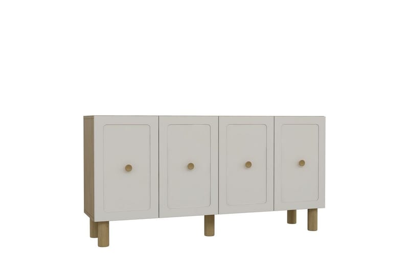 Amarinda Konsollbord 150 cm - Mediumfärgat trä/Vit - Möbler - Vardagsrum - Soffbord & vardagsrumsbord - Avlastningsbord & konsolbord