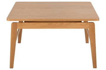 Amasi 80 cm Kvadratiskt Soffbord med Svävande Bordsskiva i Ek - Brun - Möbler - Vardagsrum - Soffbord & vardagsrumsbord - Soffbord