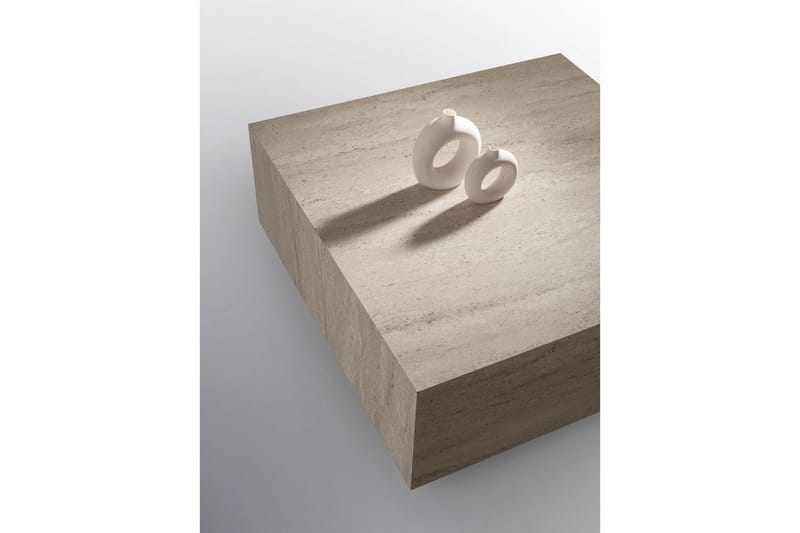 Ameias Soffbord 90 cm - Travertine - Möbler - Vardagsrum - Soffbord & vardagsrumsbord - Soffbord