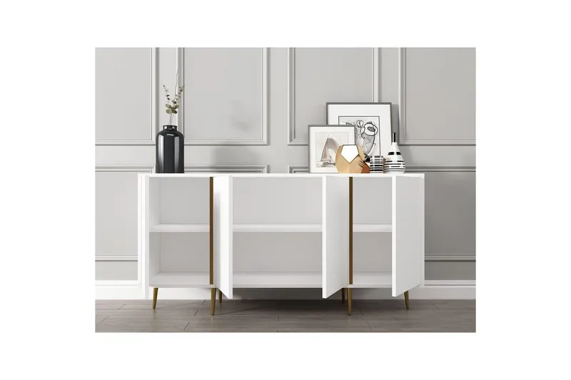 Ampelio Konsollbord 150 cm - Vit - Möbler - Vardagsrum - Soffbord & vardagsrumsbord - Avlastningsbord & konsolbord