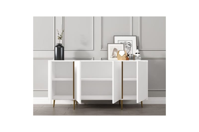 Ampelio Konsollbord 150 cm - Vit - Möbler - Vardagsrum - Soffbord & vardagsrumsbord - Avlastningsbord & konsolbord
