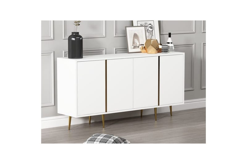 Ampelio Konsollbord 150 cm - Vit - Möbler - Vardagsrum - Soffbord & vardagsrumsbord - Avlastningsbord & konsolbord