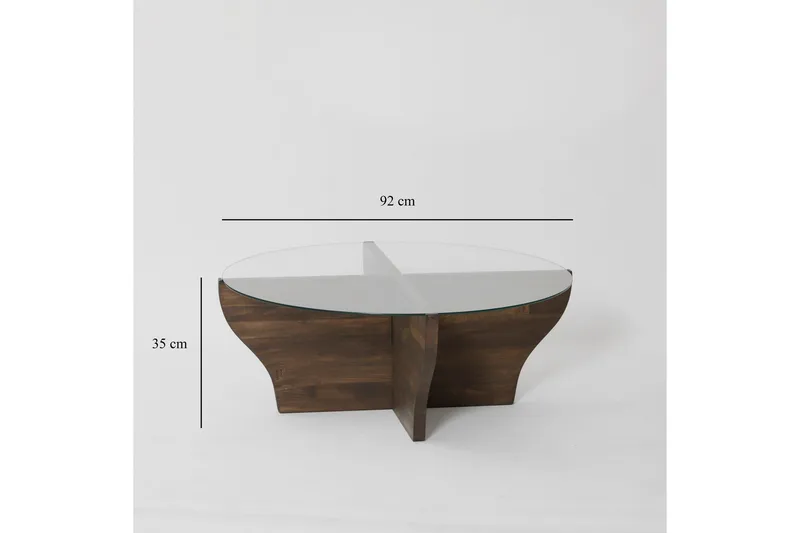 Amphora Soffbord 92 cm Brun - Hanah Home - Möbler - Vardagsrum - Soffbord & vardagsrumsbord - Soffbord