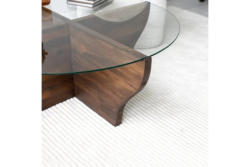 Amphora Soffbord 92 cm Brun - Hanah Home - Möbler - Vardagsrum - Soffbord & vardagsrumsbord - Soffbord