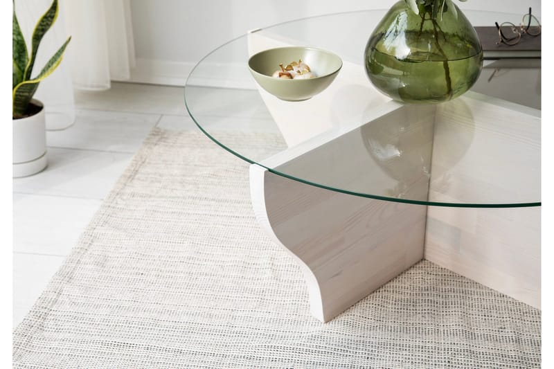 Amphora Soffbord 92 cm - Vit - Möbler - Vardagsrum - Soffbord & vardagsrumsbord - Soffbord