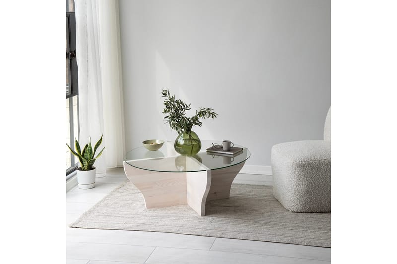 Amphora Soffbord 92 cm - Vit - Möbler - Vardagsrum - Soffbord & vardagsrumsbord - Soffbord