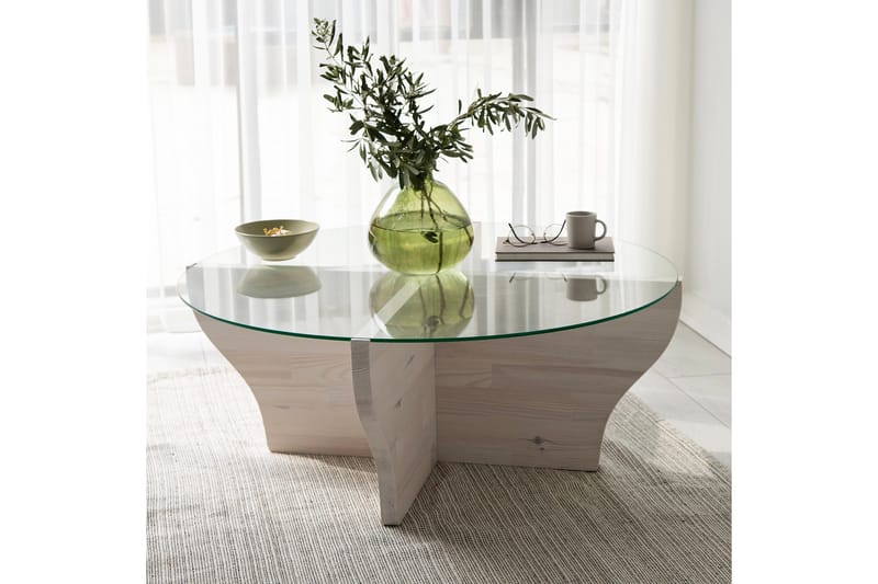 Amphora Soffbord 92 cm - Vit - Möbler - Vardagsrum - Soffbord & vardagsrumsbord - Soffbord