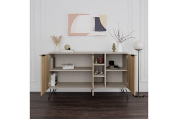 Andalos Konsollbord 142 cm - Sandsten/Ek - Möbler - Vardagsrum - Soffbord & vardagsrumsbord - Avlastningsbord & konsolbord