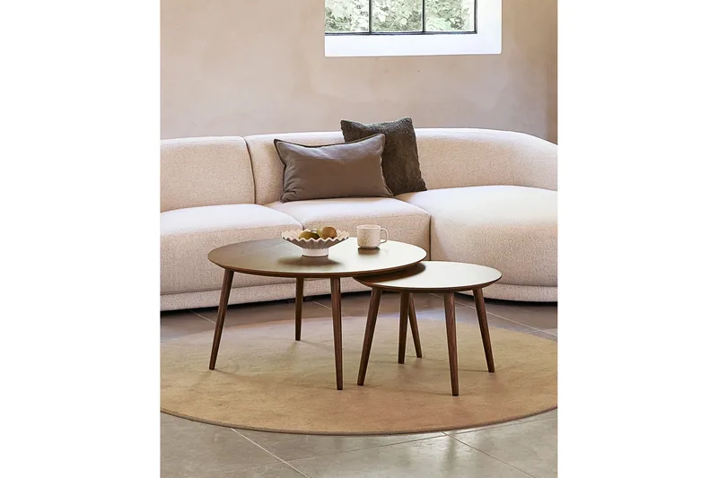 Anju Soffbord 88 cm - Brun - Möbler - Vardagsrum - Soffbord & vardagsrumsbord - Satsbord