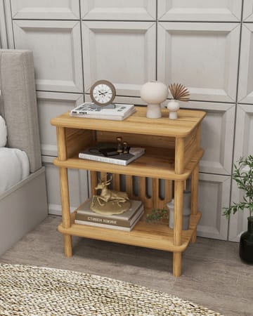 Antigua Sidobord 58 cm - Ek - Möbler - Vardagsrum - Soffbord & vardagsrumsbord - Brickbord