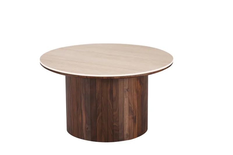 Arvo Soffbord Rund 80 cm, Valnöt