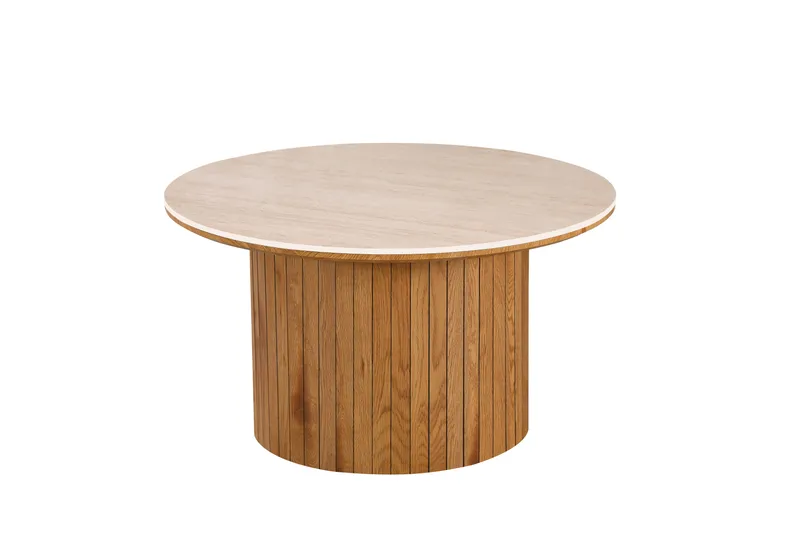 Arvo Soffbord Rund 80c m, Ek