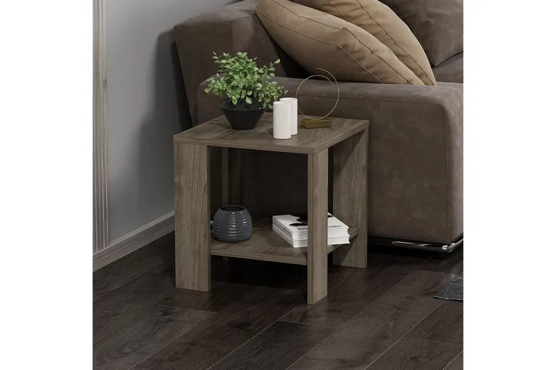 Asrel Sidobord 40 cm - Valnöt - Möbler - Vardagsrum - Soffbord & vardagsrumsbord - Brickbord