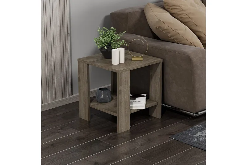 Asrel Sidobord 40 cm - Valnöt - Möbler - Vardagsrum - Soffbord & vardagsrumsbord - Brickbord