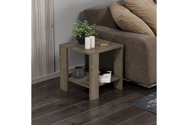 Asrel Sidobord 40 cm - Valnöt - Möbler - Vardagsrum - Soffbord & vardagsrumsbord - Brickbord