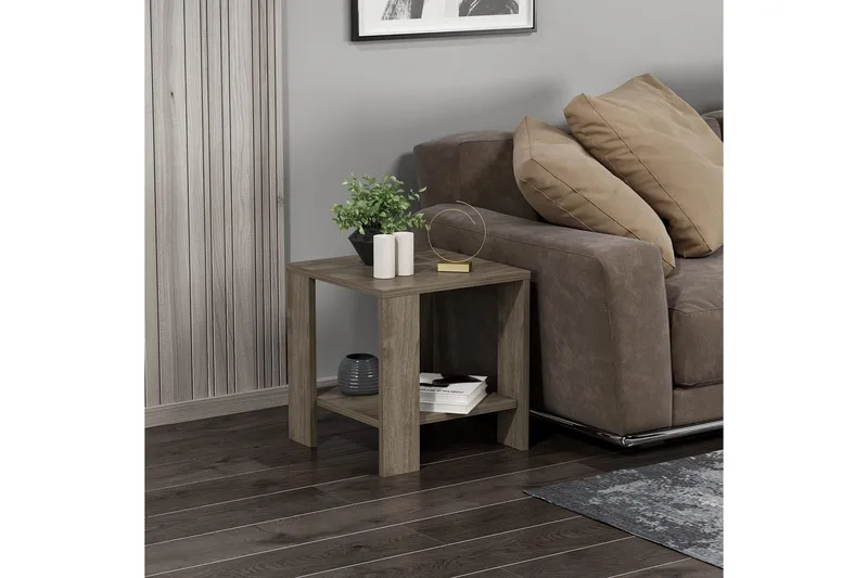 Asrel Sidobord 40 cm - Valnöt - Möbler - Vardagsrum - Soffbord & vardagsrumsbord - Brickbord