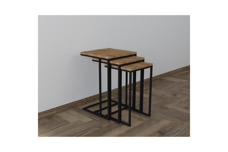 Auren Satsbord 40 cm - Brun/Svart - Möbler - Vardagsrum - Soffbord & vardagsrumsbord - Satsbord