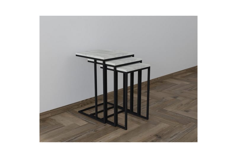 Auren Satsbord 40 cm - Svart/Kristall - Möbler - Vardagsrum - Soffbord & vardagsrumsbord - Satsbord
