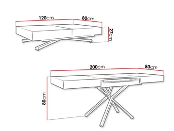 Avendi Soffbord 120 cm - Guld/vit marmor - Möbler - Vardagsrum - Soffbord & vardagsrumsbord - Soffbord
