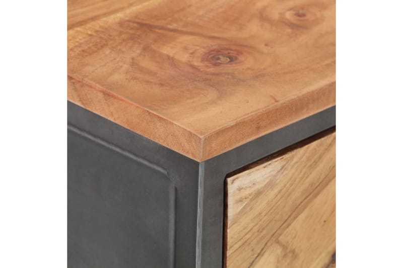 Avlastningsbord 110x35x75 cm massivt akaciaträ - Brun - Möbler - Vardagsrum - Soffbord & vardagsrumsbord - Avlastningsbord & konsolbord