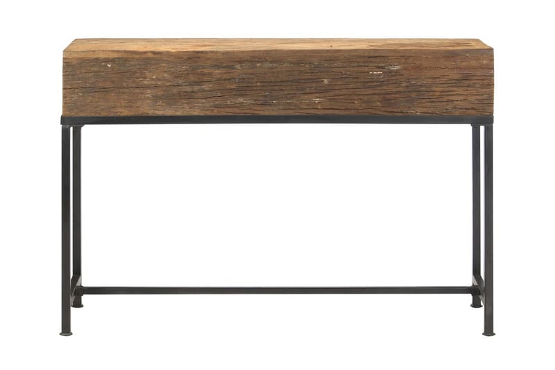 Avlastningsbord 120x30x80 cm massivt återvunnet trä - Brun - Brickbord - Bord - Sidobord & lampbord