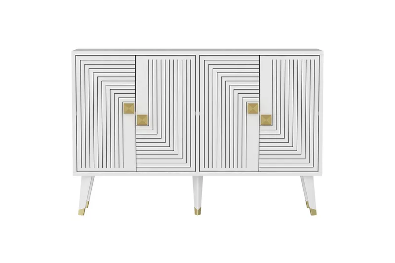 Ahart Konsollbord 120 cm - Vit - Förvaring - Förvaringsmöbler - Skänkar & sideboards