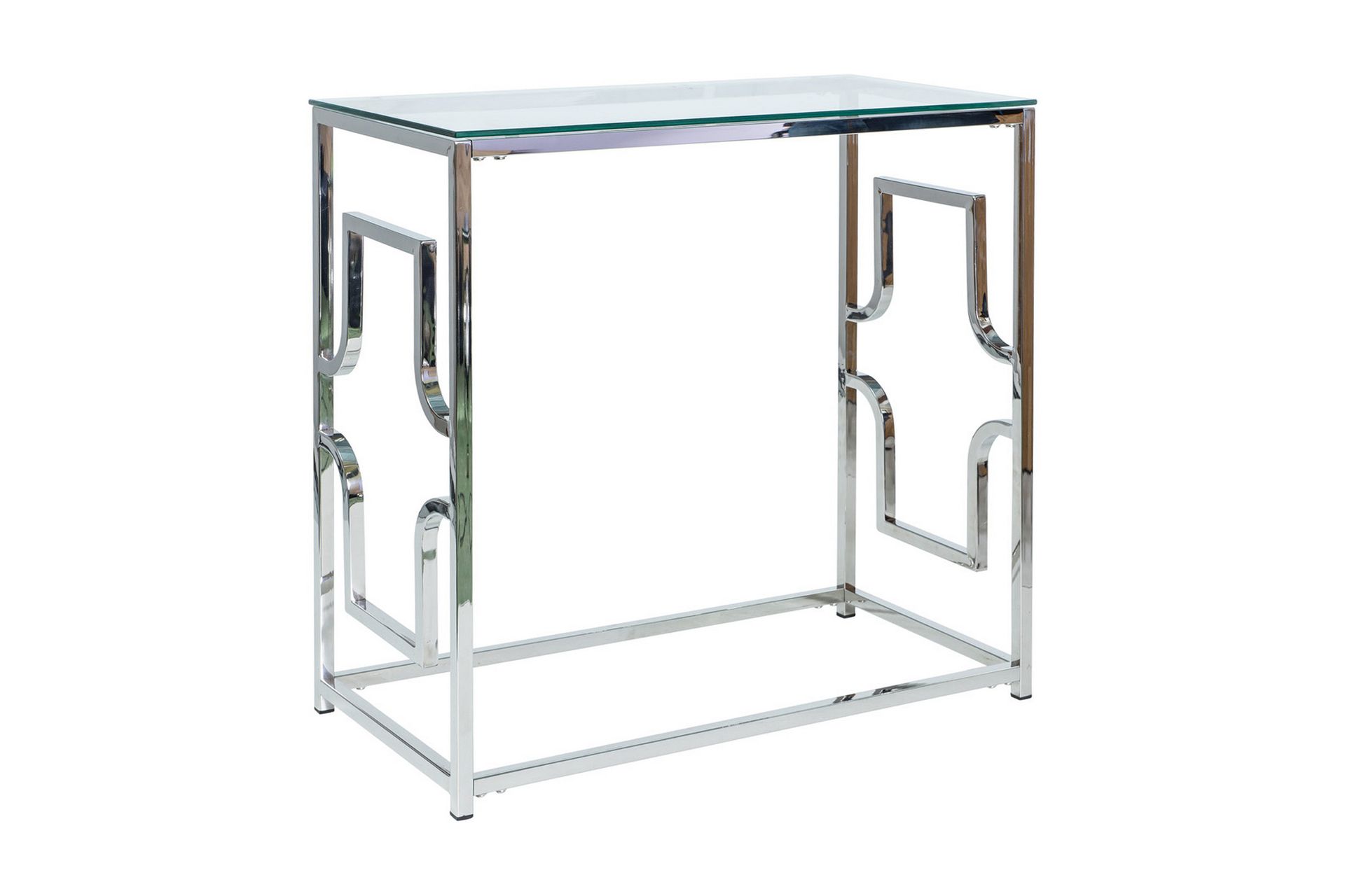 amposta konsollbord 80 cm glas/silver -